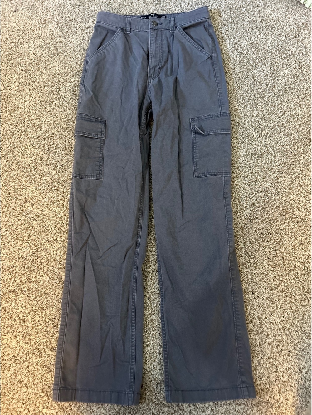 Hollister Navy Cargo Pants